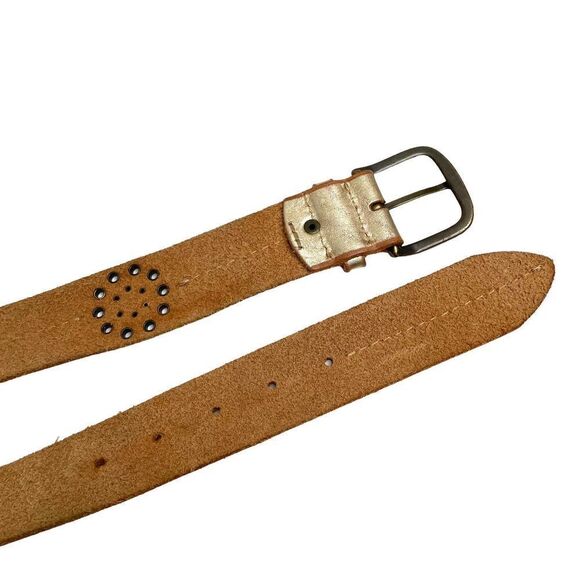 AE American Eagle leather studded belt sz‎ M western boho - Picture 5 of 8